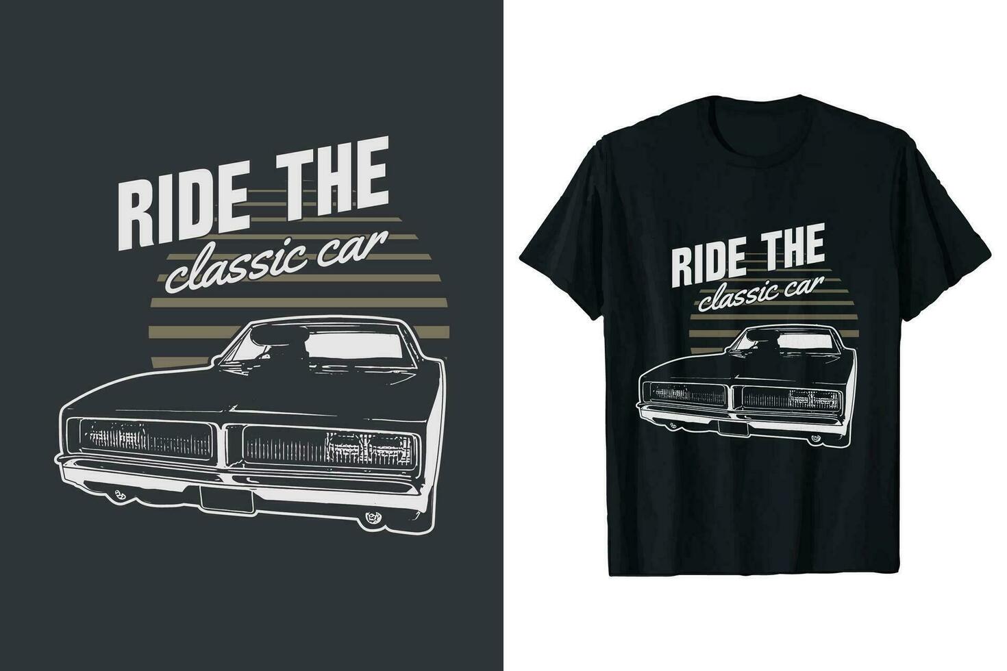 Ride the classic car t-shirt design. vintage cars vector t shirt graphic. retro cars custom tshirt graphic.