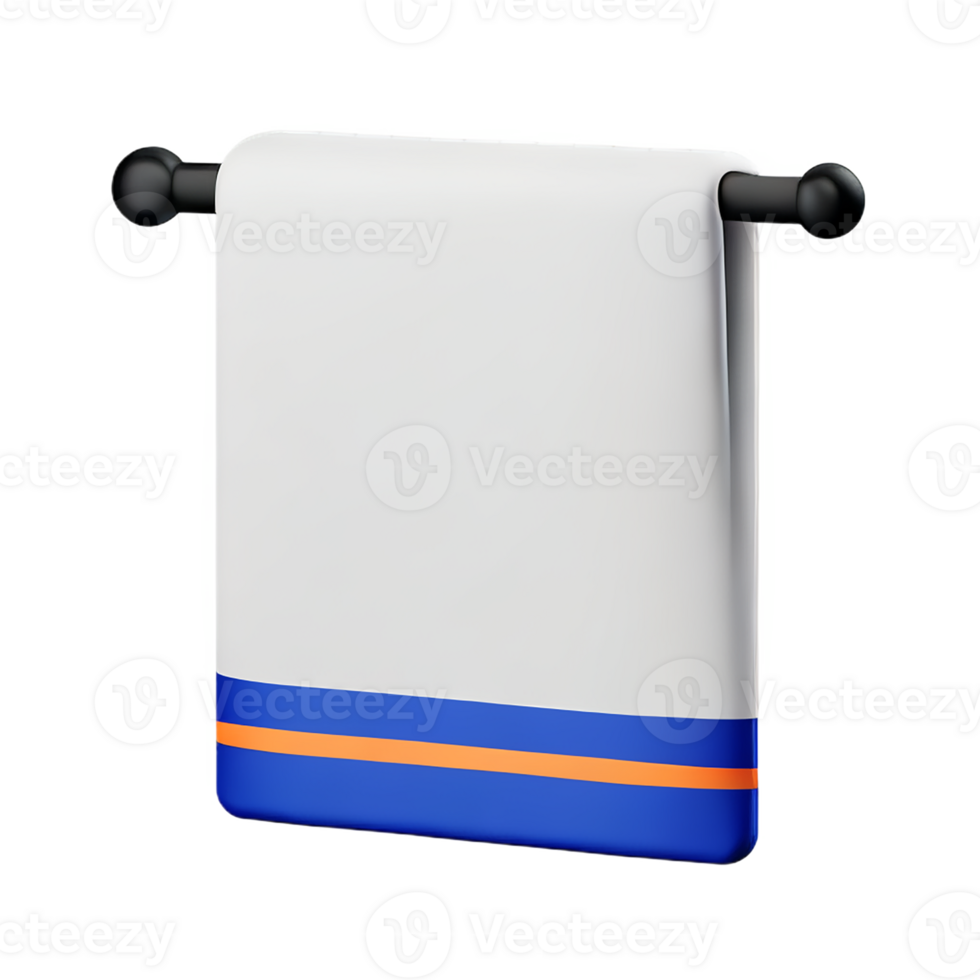 towel 3d rendering icon illustration png