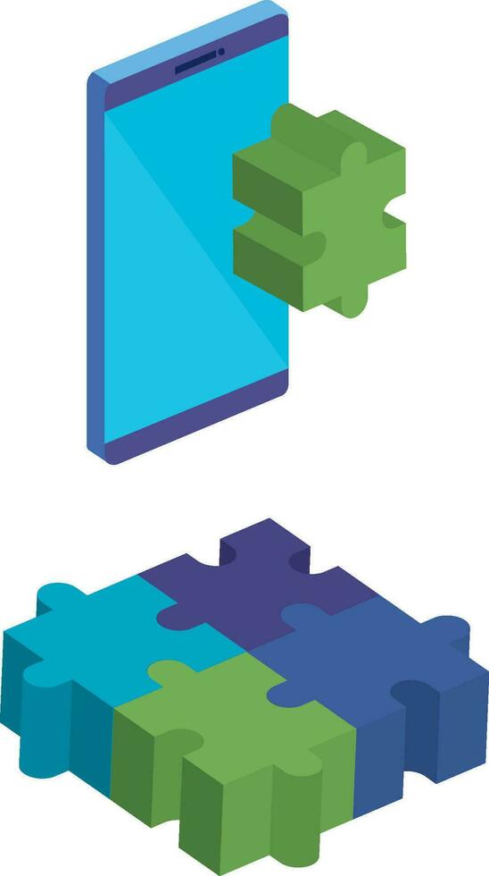 puzzle pieces game icon vector