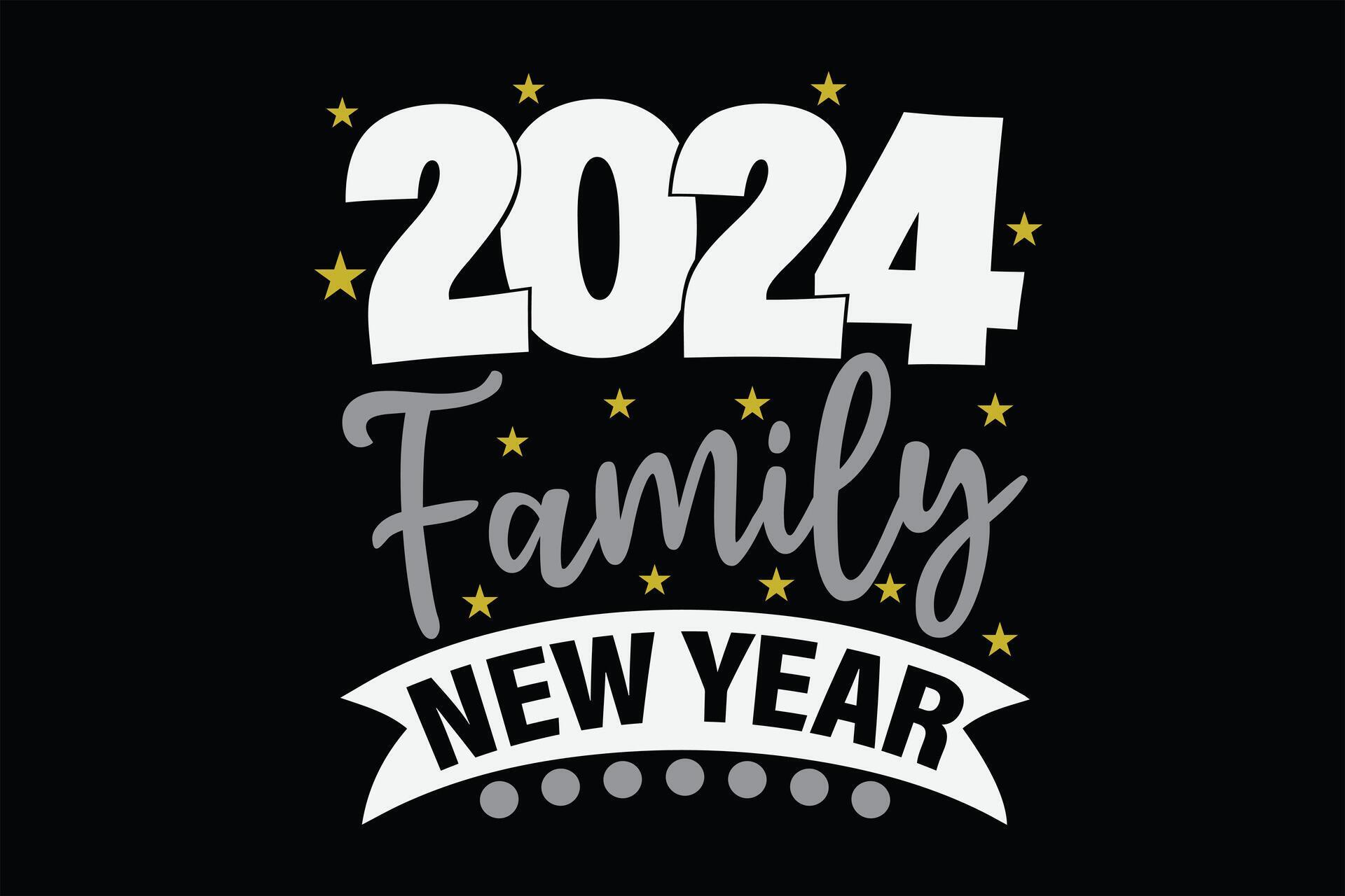 2024 Family New Year Funny Happy New Year 2024 TShirt Design 29435458