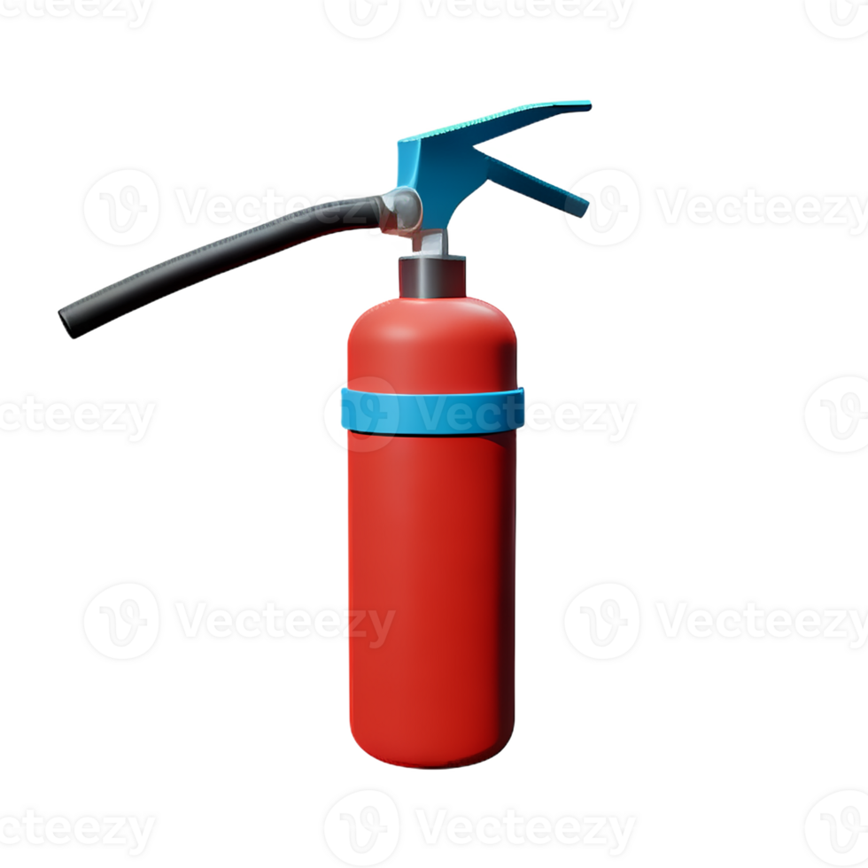 fire extinguisher 3d rendering icon illustration png
