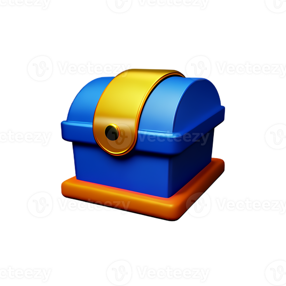 treasure 3d rendering icon illustration png