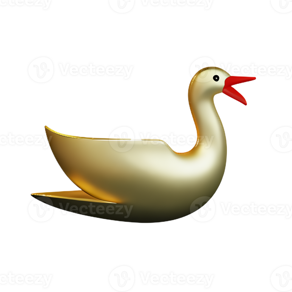 swan 3d rendering icon illustration png