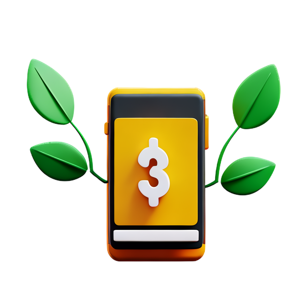 sustainability 3d rendering icon illustration png