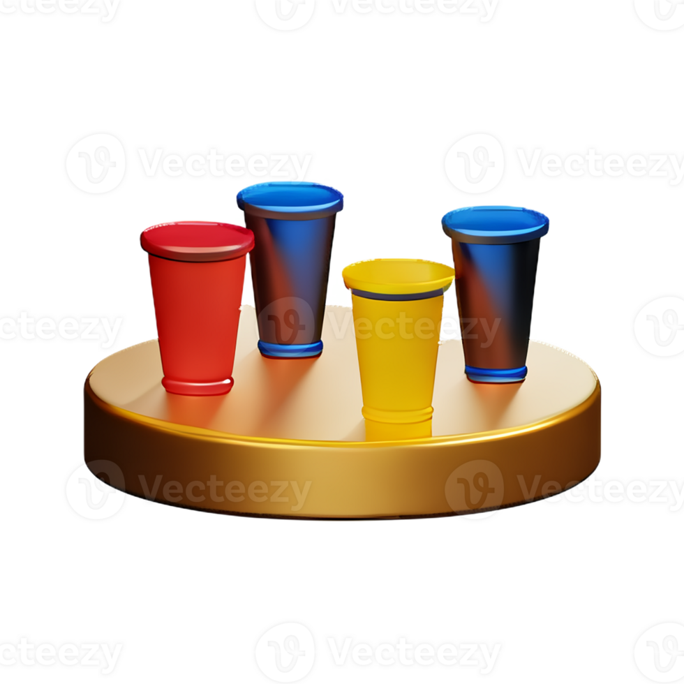cheers 3d rendering icon illustration png