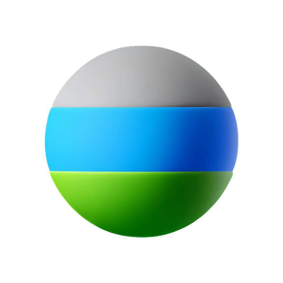 sphere 3d rendering icon illustration png