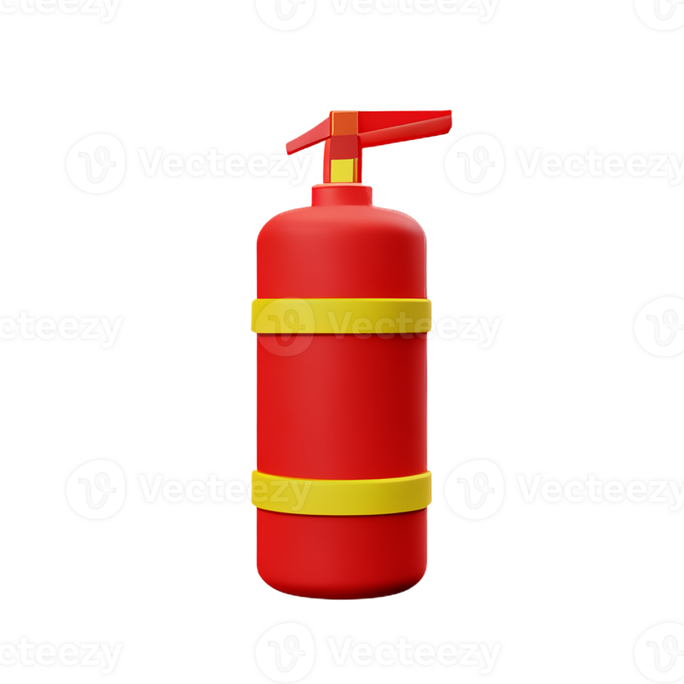 fire extinguisher 3d rendering icon illustration png
