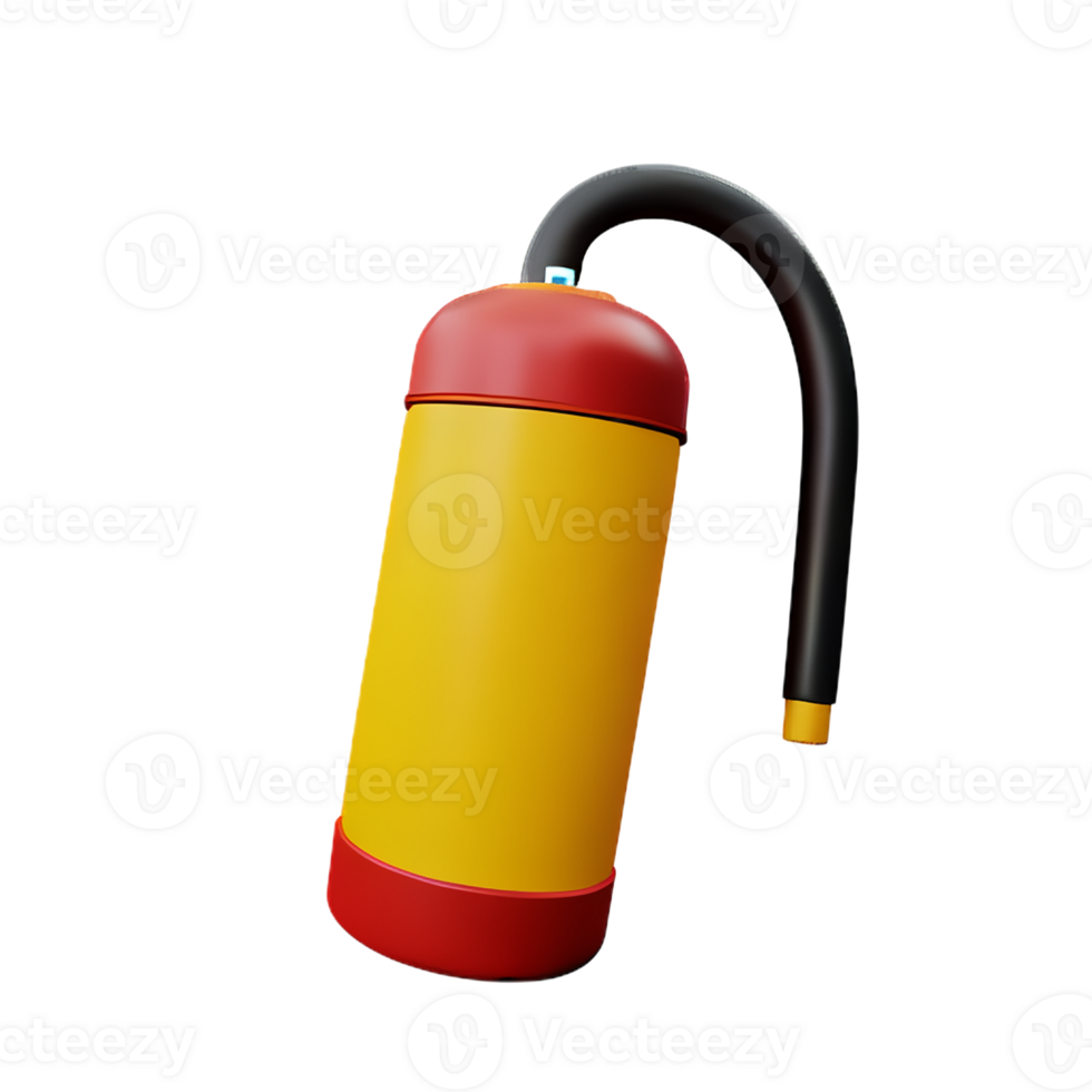 fire extinguisher 3d rendering icon illustration png