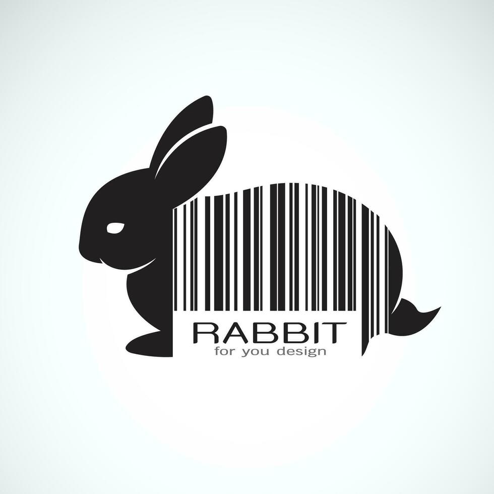 vector de un Conejo diseño en blanco antecedentes. salvaje animales