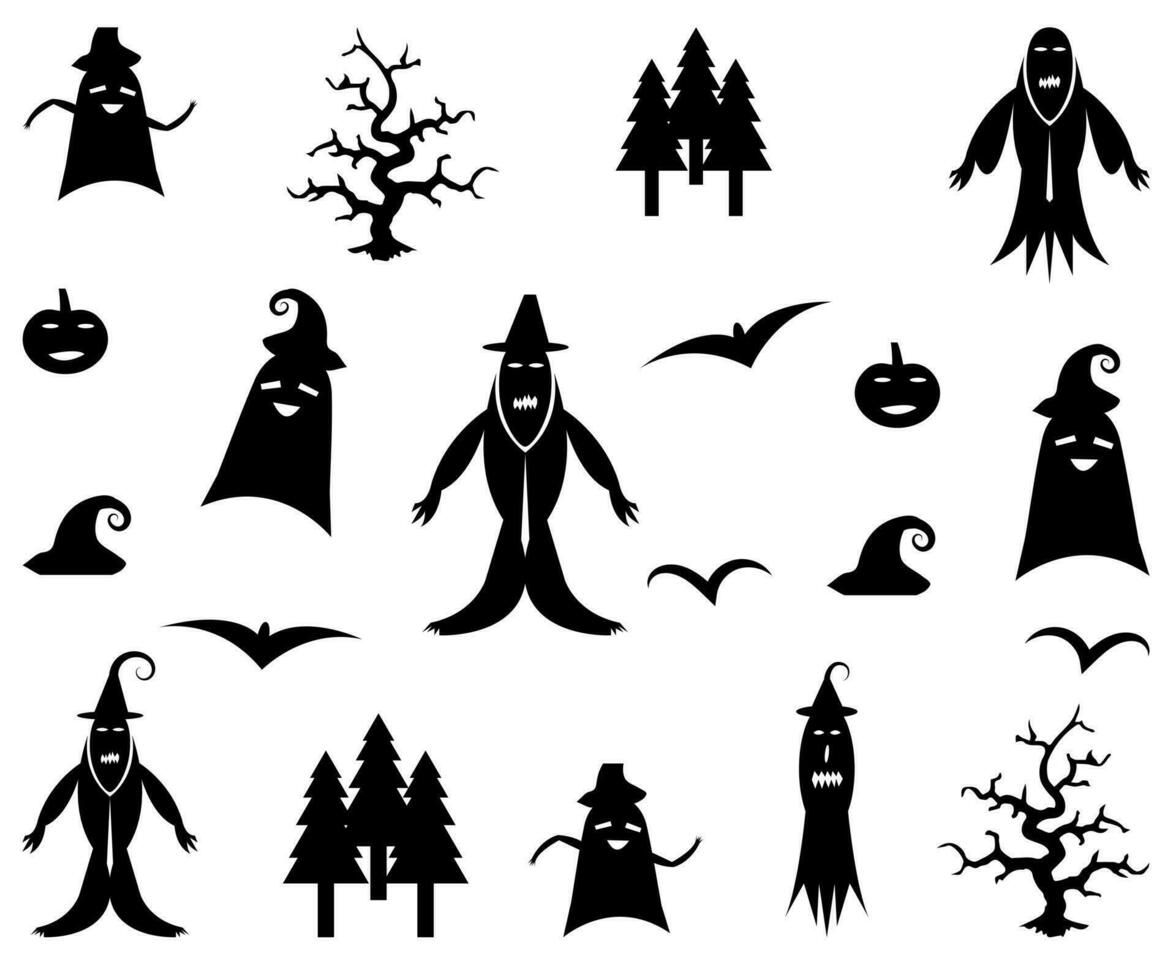 Halloween Ornaments for T Shirt Design Vector