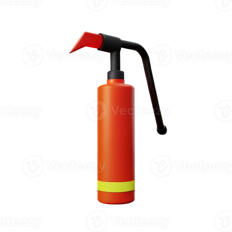 fire extinguisher 3d rendering icon illustration png