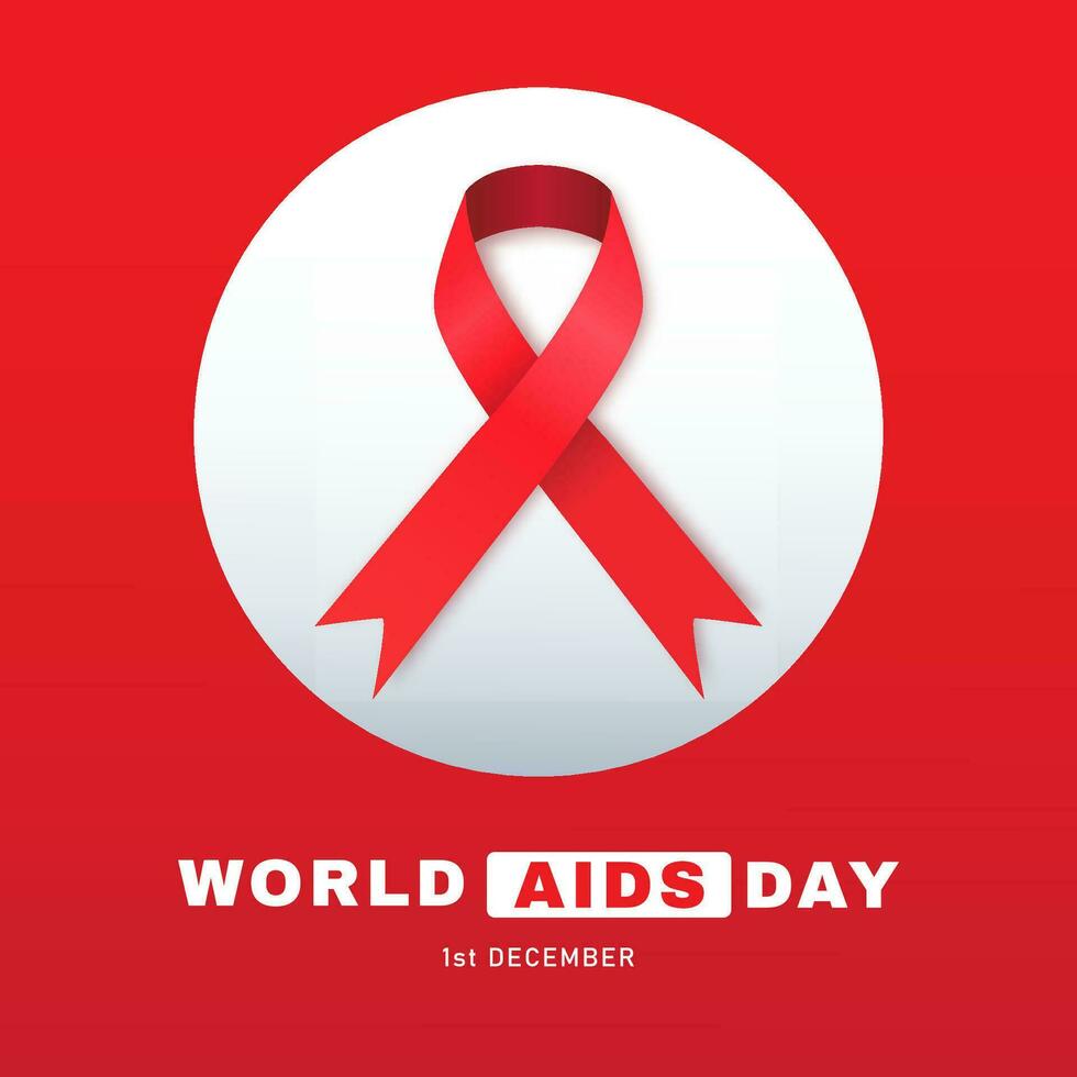conmemoración de mundo SIDA día vector