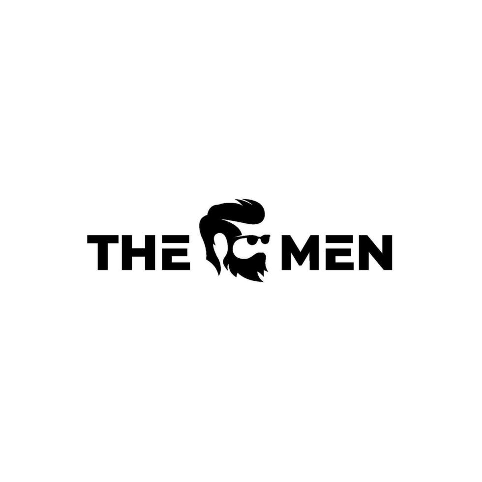 THE MEN BARBER VECTOR LOGO DESIGN