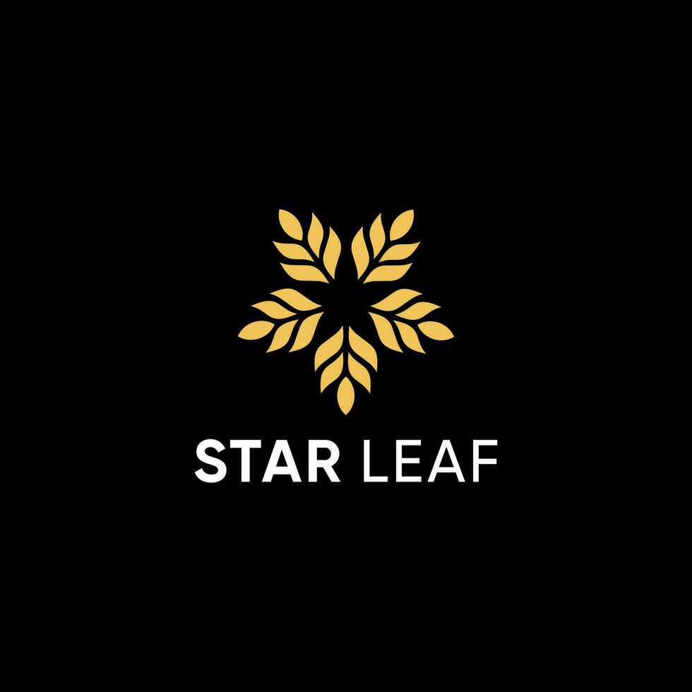 STAR LEAF VECTOR DESIGN