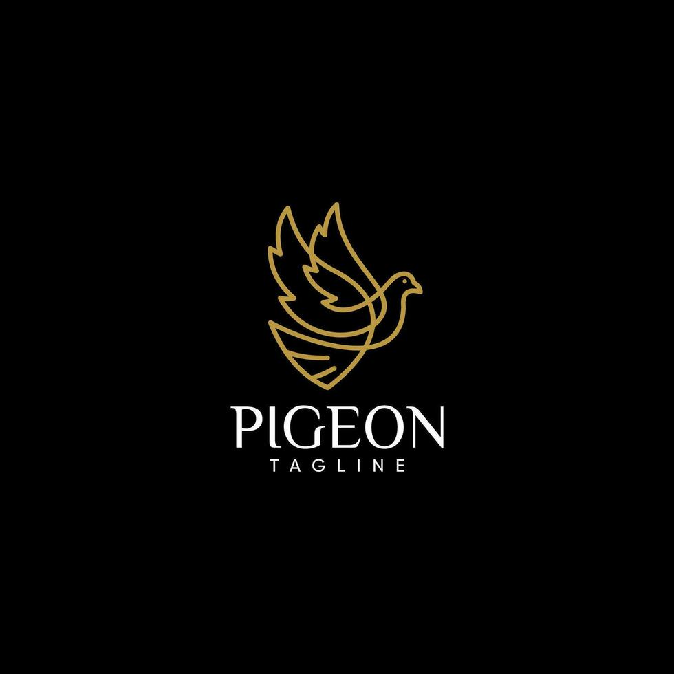 GOLDEN PIGEON LOGO.eps vector