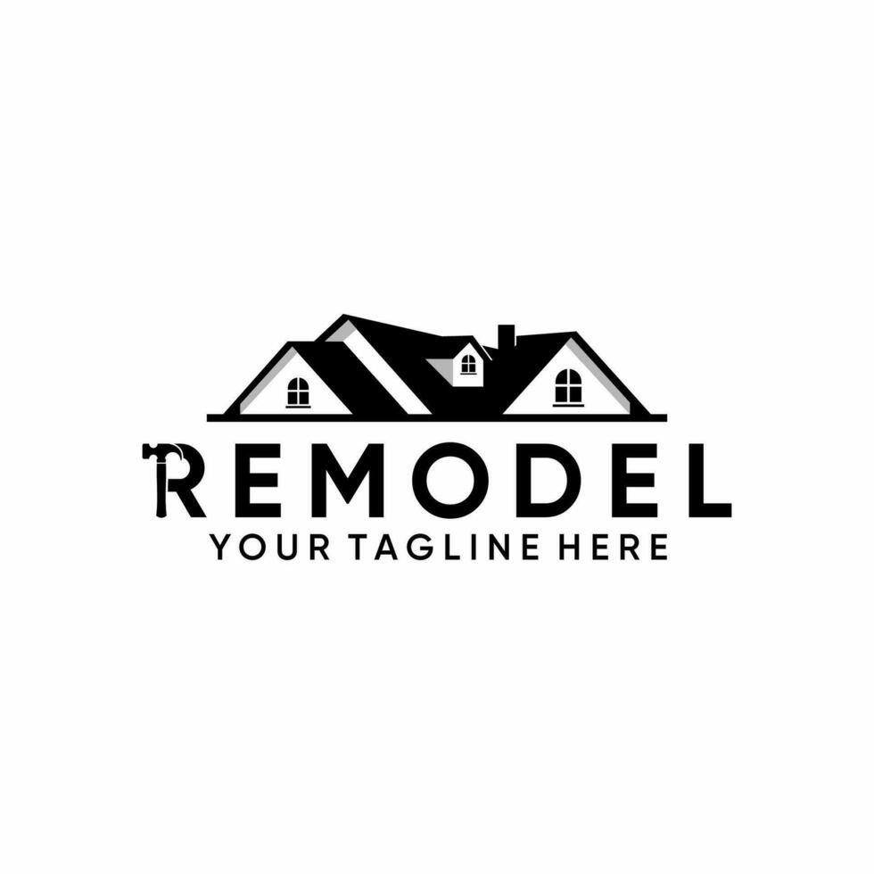 HOME REMODELING VECTOR LOGO DESIGN