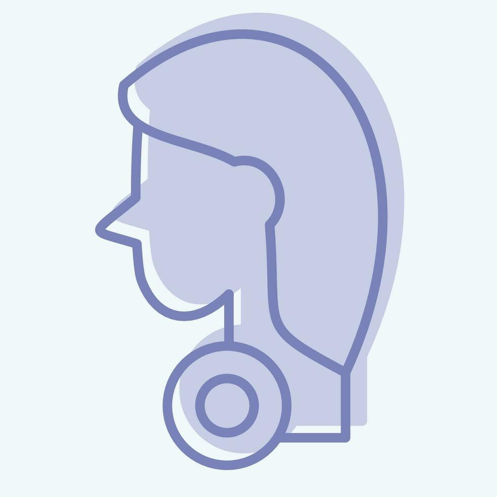 Icon Sore. related to Body Ache symbol. two tone style. simple design editable. simple illustration vector