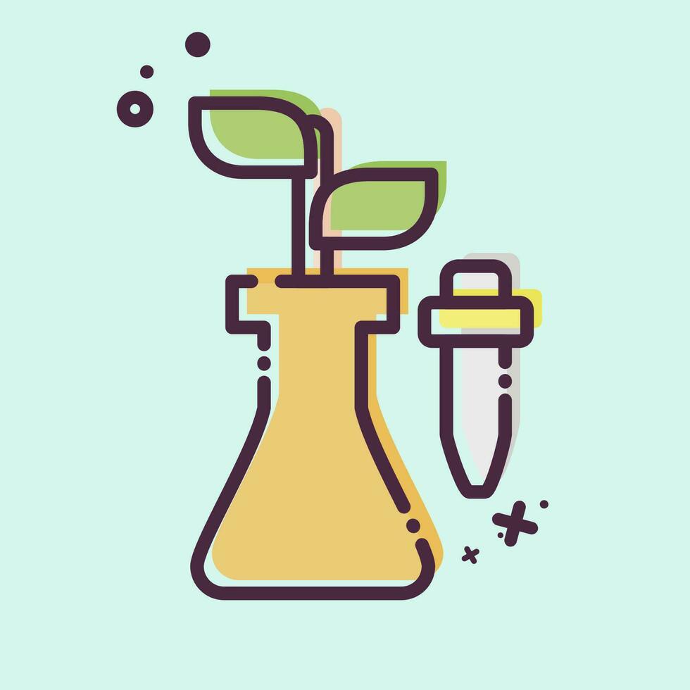 Icon Bio Technology. related to Biochemistry symbol. MBE style. simple design editable. simple illustration vector