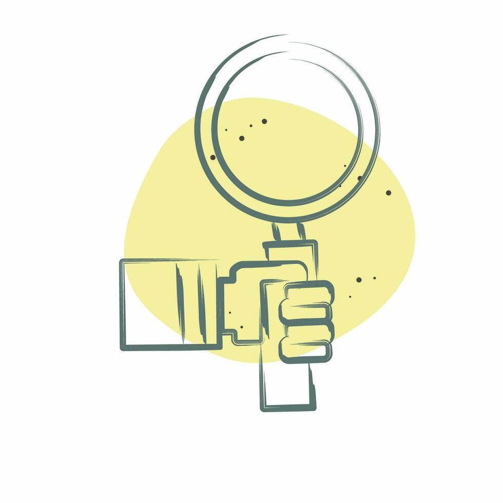 Icon Midge. related to Biochemistry symbol. Color Spot Style. simple design editable. simple illustration vector