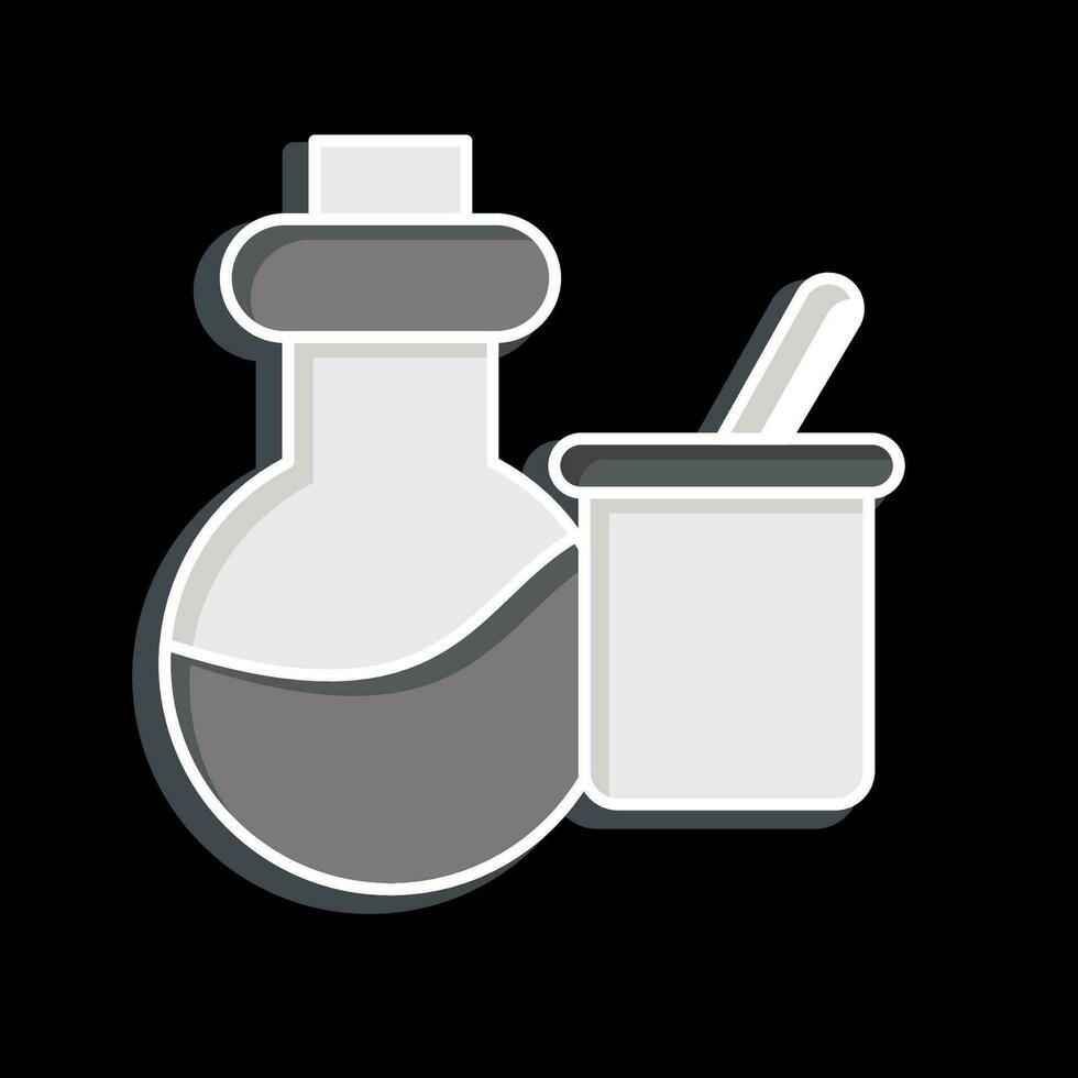 Icon Science Instruments. related to Biochemistry symbol. glossy style. simple design editable. simple illustration vector