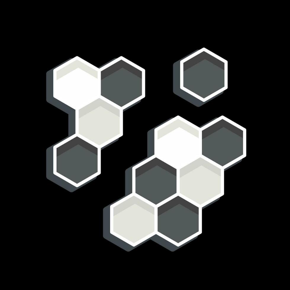 Icon Molecular. related to Biochemistry symbol. glossy style. simple design editable. simple illustration vector