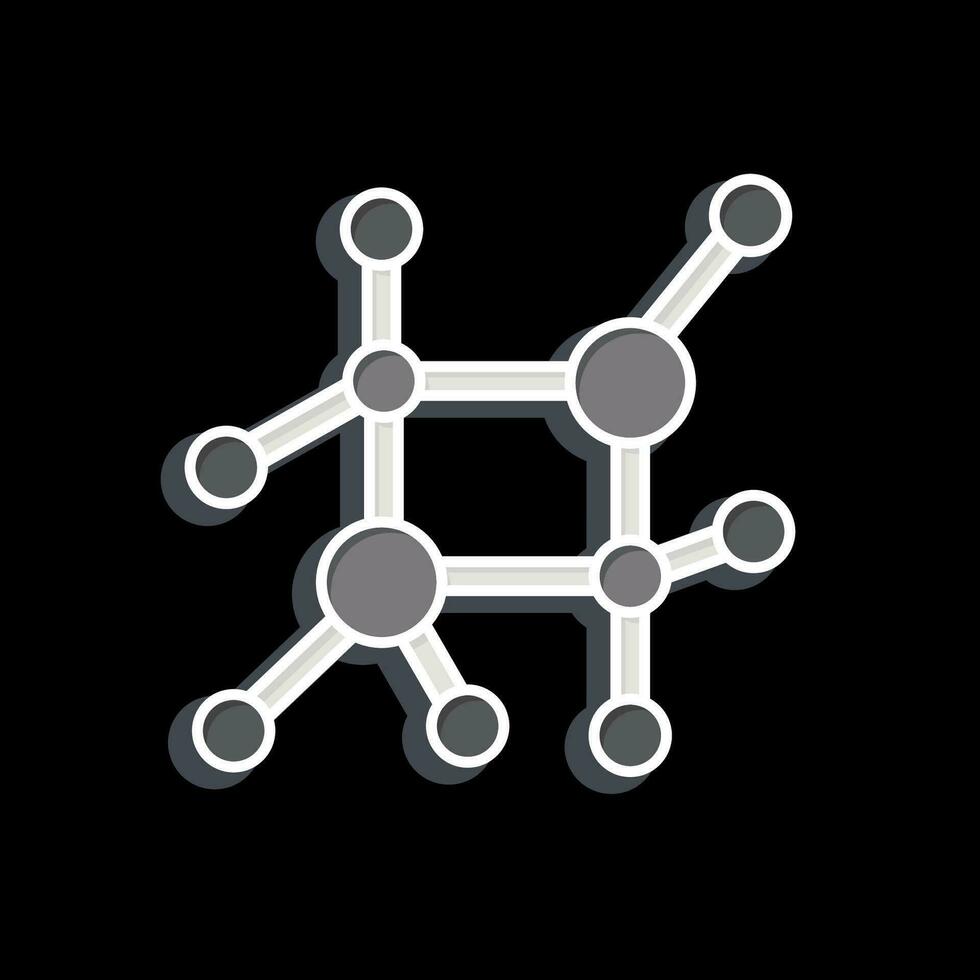 Icon Nano Technology. related to Biochemistry symbol. glossy style. simple design editable. simple illustration vector