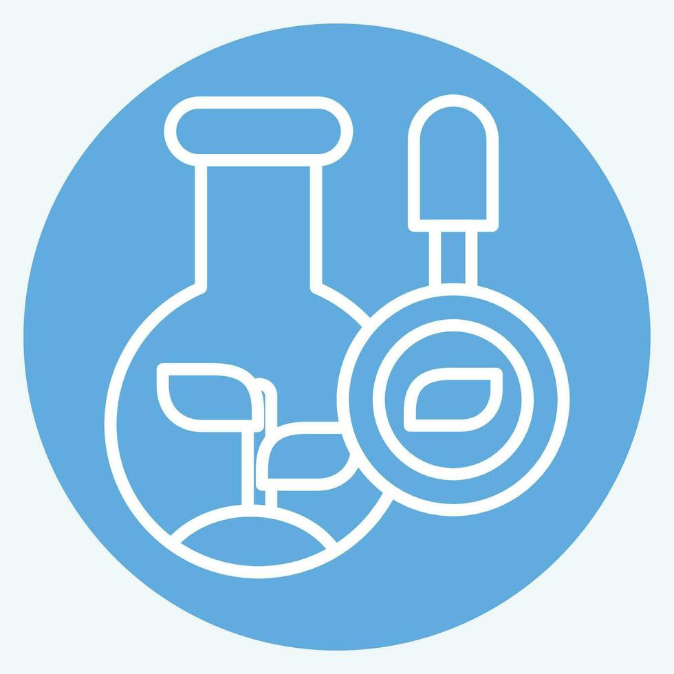 Icon Biology. related to Biochemistry symbol. blue eyes style. simple design editable. simple illustration vector