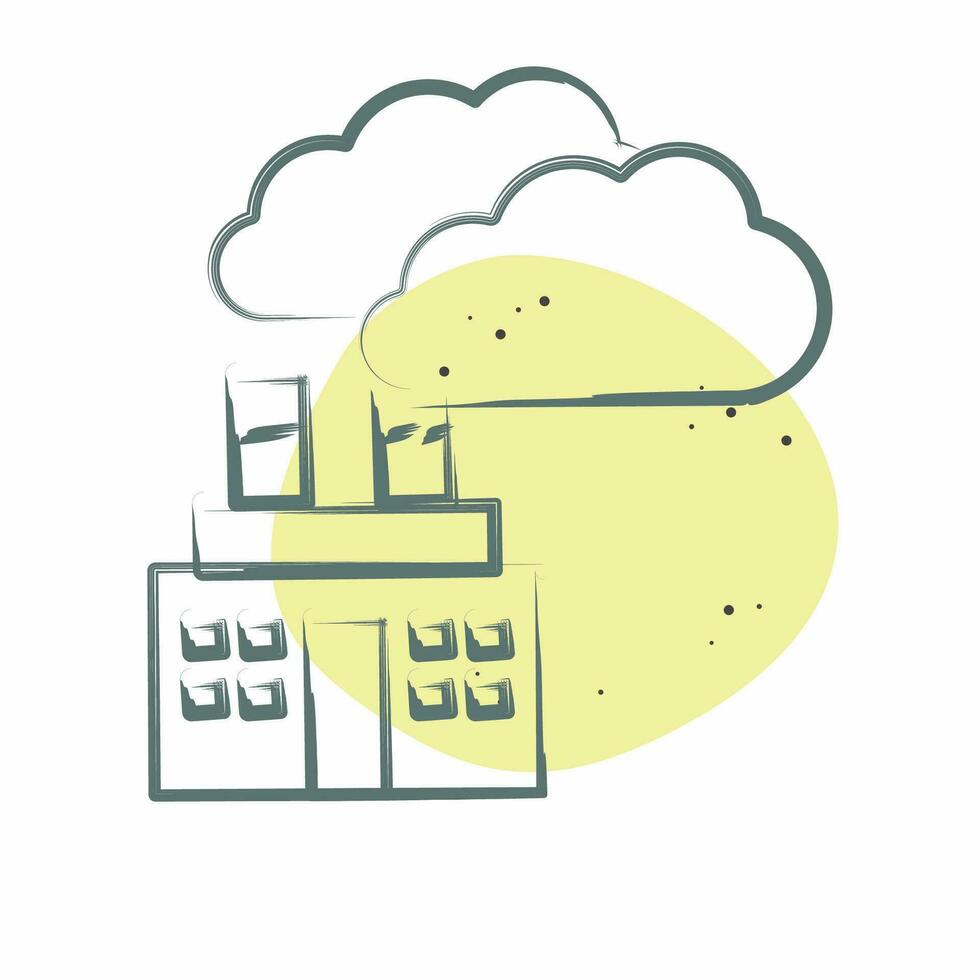 Icon Carbon Dioxide. related to Biochemistry symbol. Color Spot Style. simple design editable. simple illustration vector