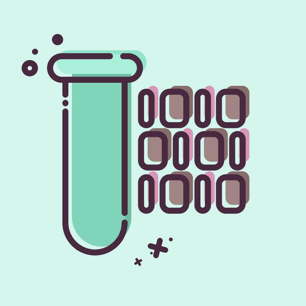 Icon Artificial Insemination. related to Biochemistry symbol. MBE style. simple design editable. simple illustration vector