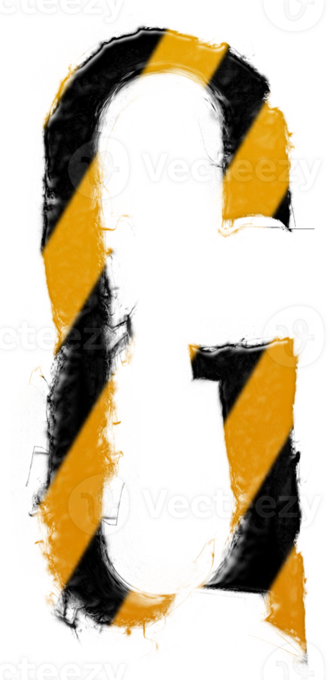 Grunge danger alphabet png