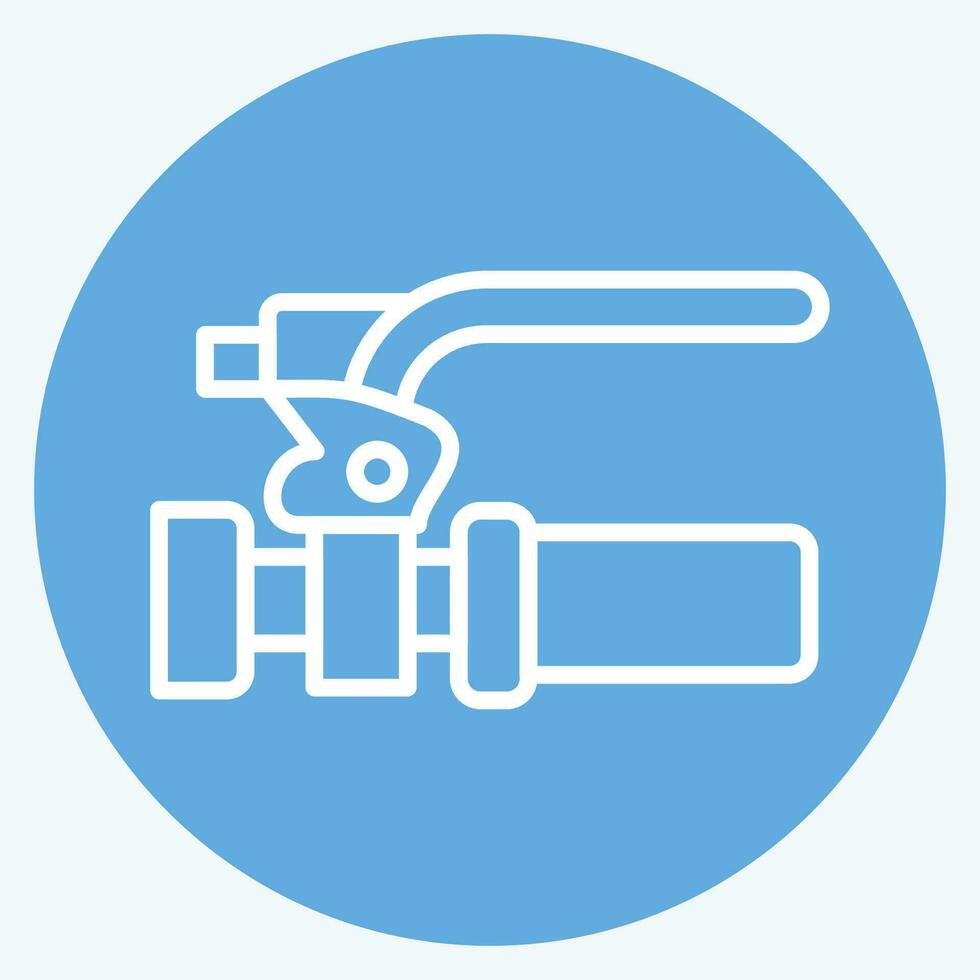 Icon Brake related to Bicycle symbol. blue eyes style. simple design editable. simple illustration vector
