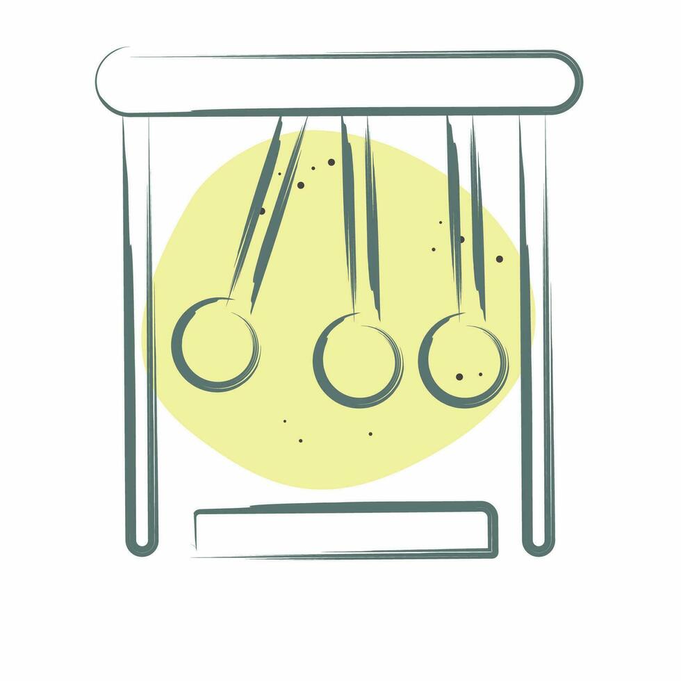 Icon Physic. related to Biochemistry symbol. Color Spot Style. simple design editable. simple illustration vector