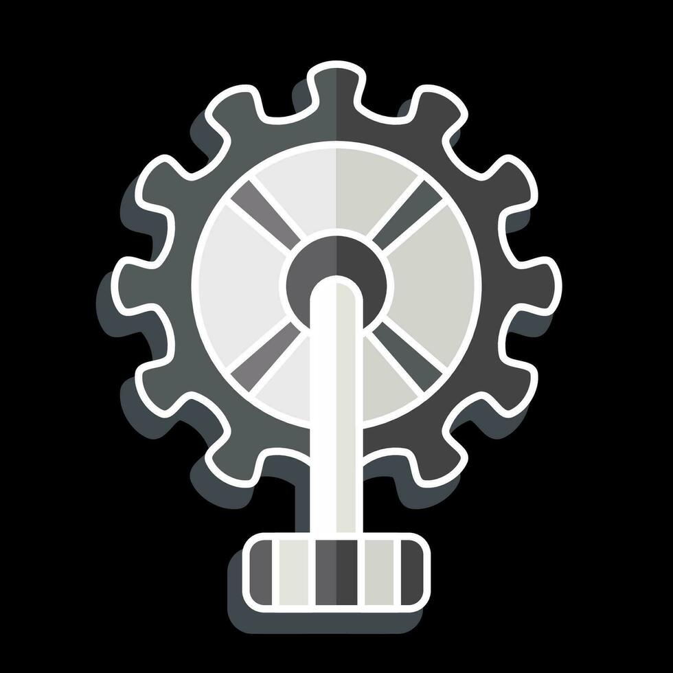 Icon Gear Wheel related to Bicycle symbol. glossy style. simple design editable. simple illustration vector