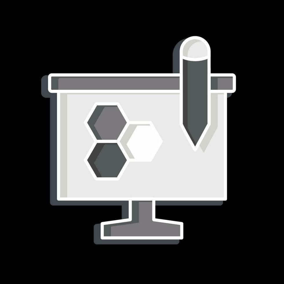 Icon Theory. related to Biochemistry symbol. glossy style. simple design editable. simple illustration vector