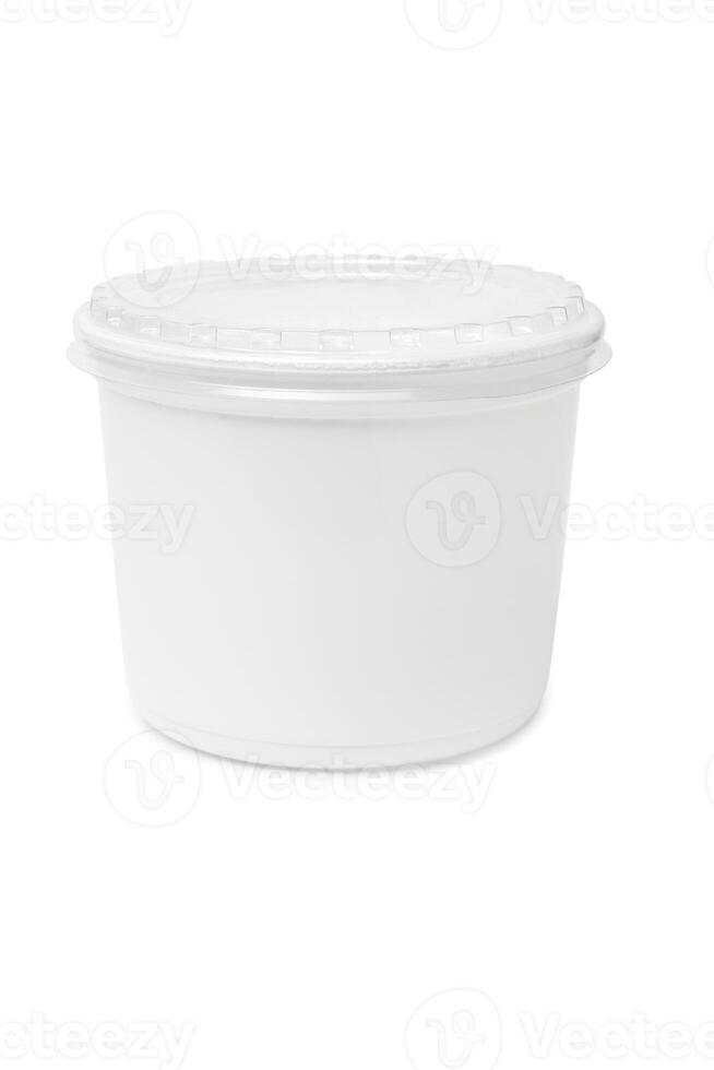 Plastic rectangular container for dairy foods 29438327 Stock Photo at