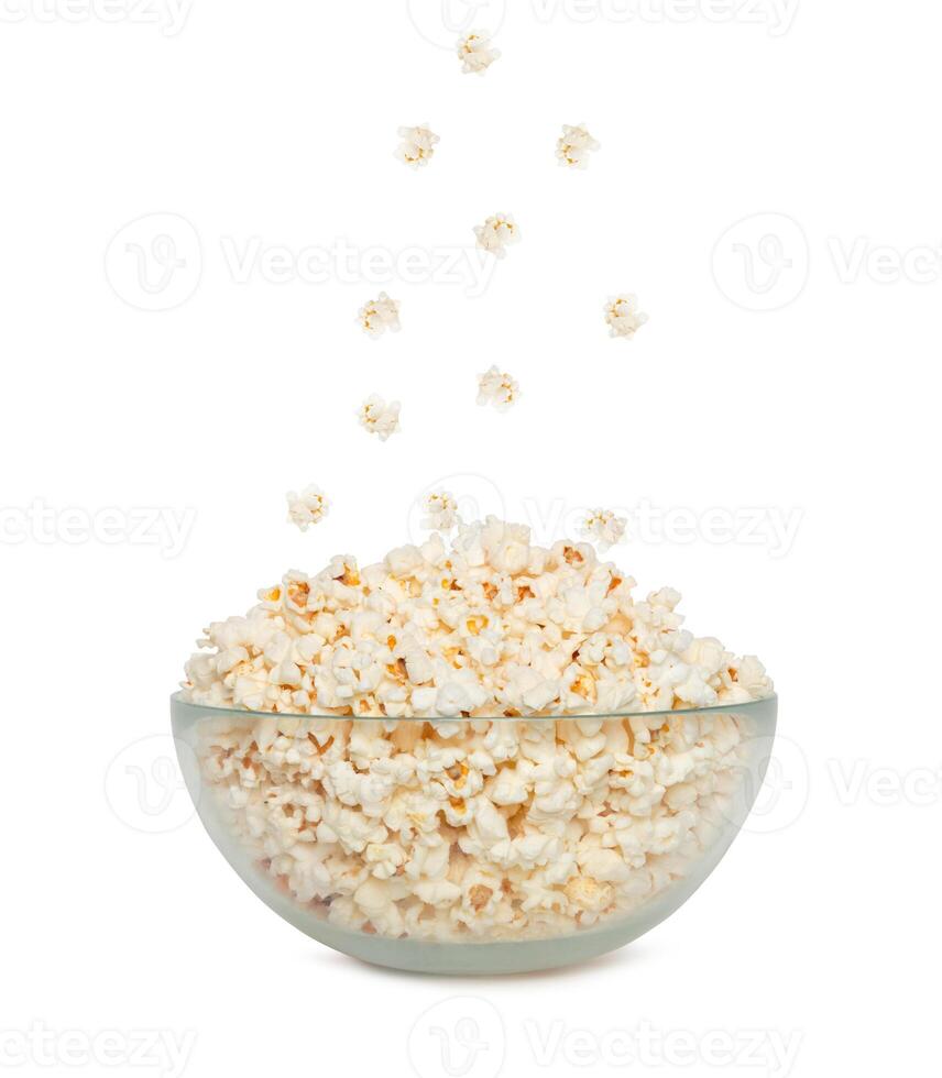 Popcorn falling in a bowl 29439000 Stock Photo at Vecteezy