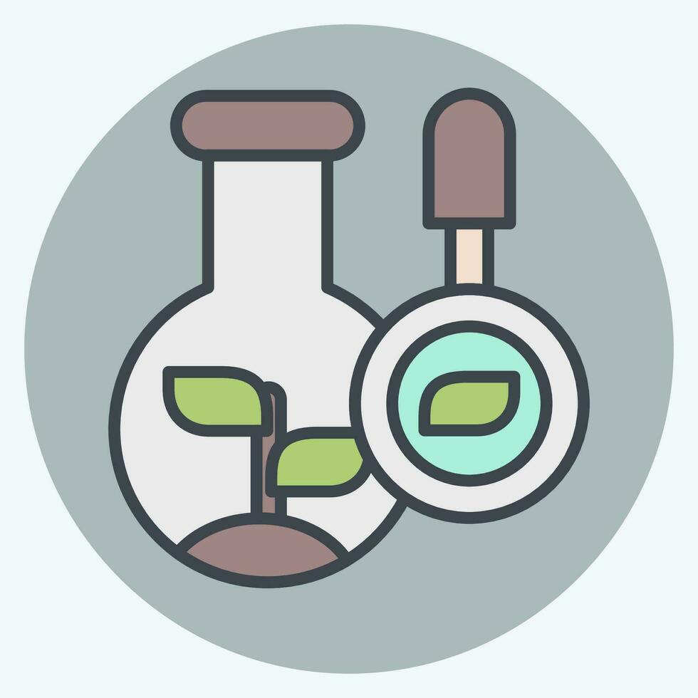 Icon Biology. related to Biochemistry symbol. color mate style. simple design editable. simple illustration vector