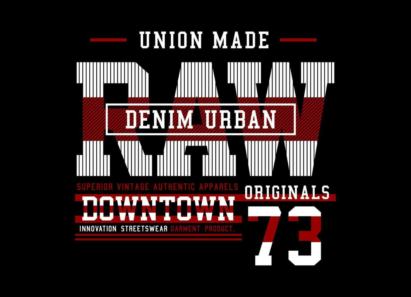 Urban denim typography design, for t-shirt, posters, labels, etc. vector