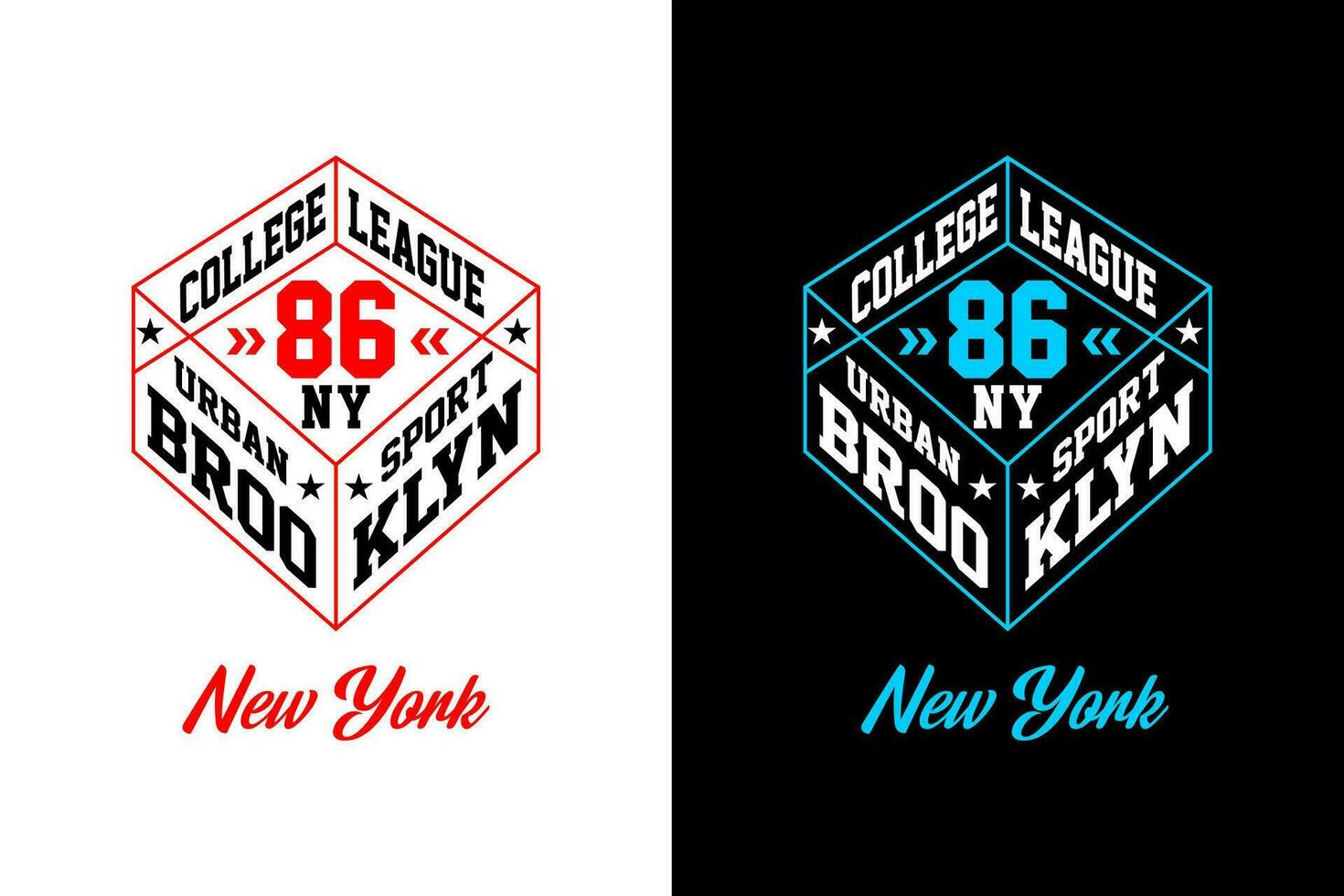 Nueva York, para impresión en t camisas etc. vector