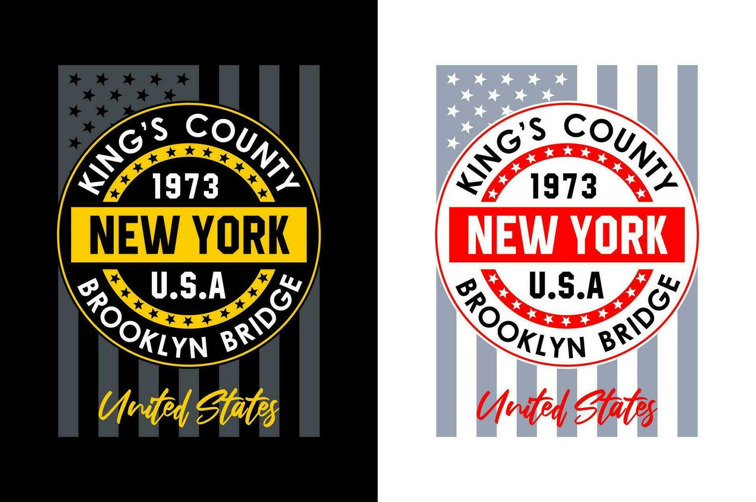 USA New York typography desig, for print on t shirts etc. vector