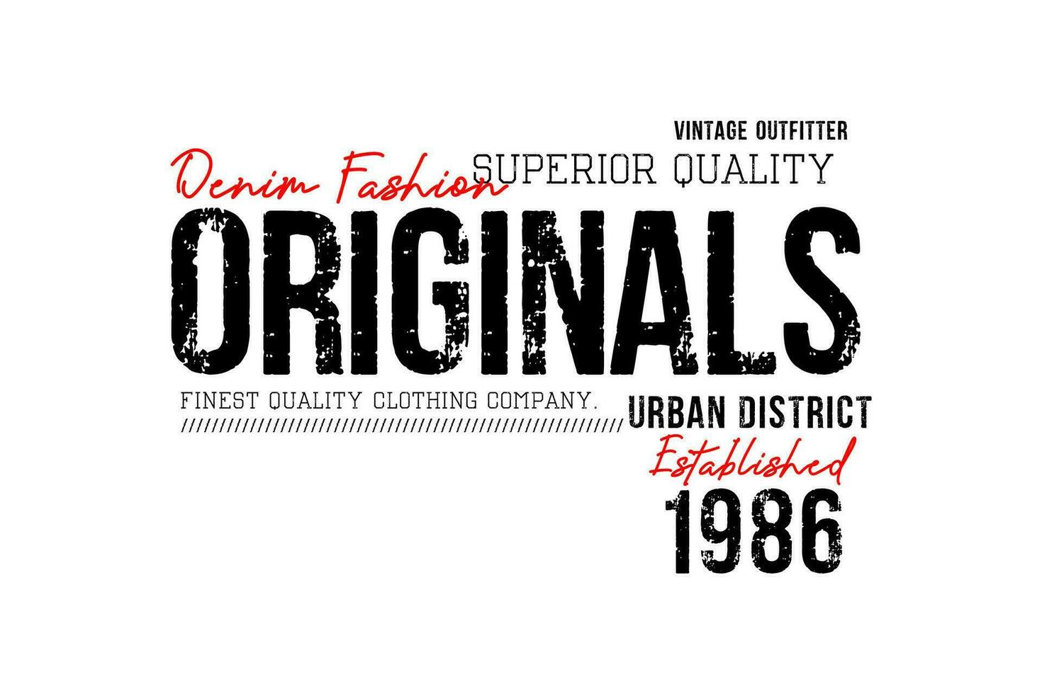 Originals, for t-shirt, posters, labels, etc. vector