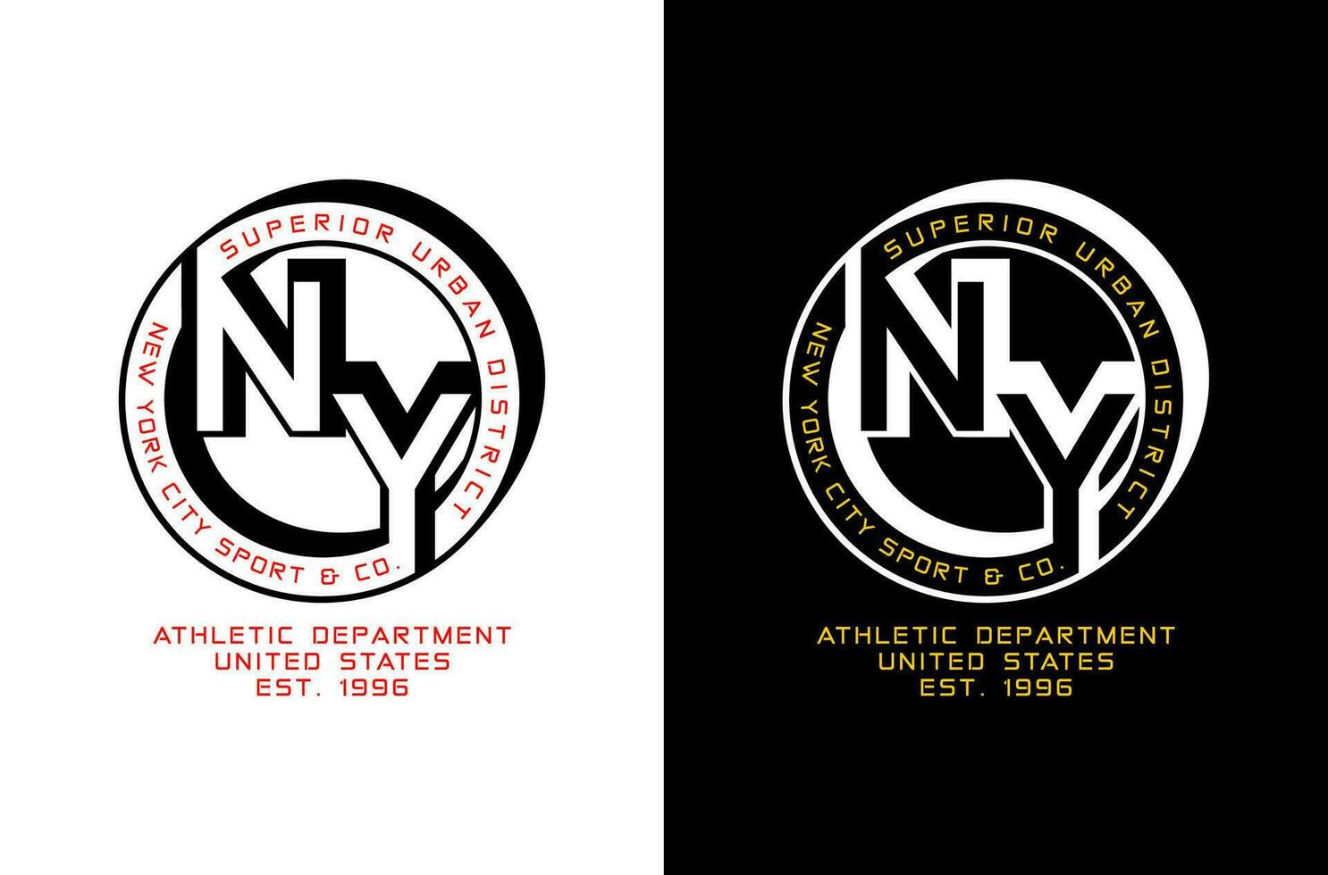 Athletic NY typography design, for print on t shirts etc. vector