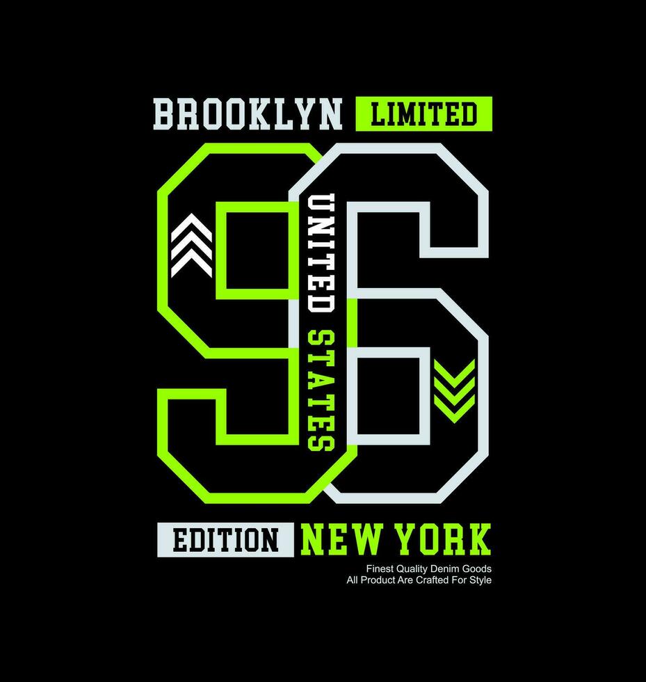 nuevo York brooklyn 96, para impresión en t camisas etc. vector