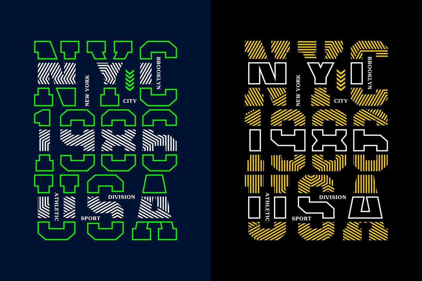 Nueva York 1986, para impresión en t camisas etc. vector