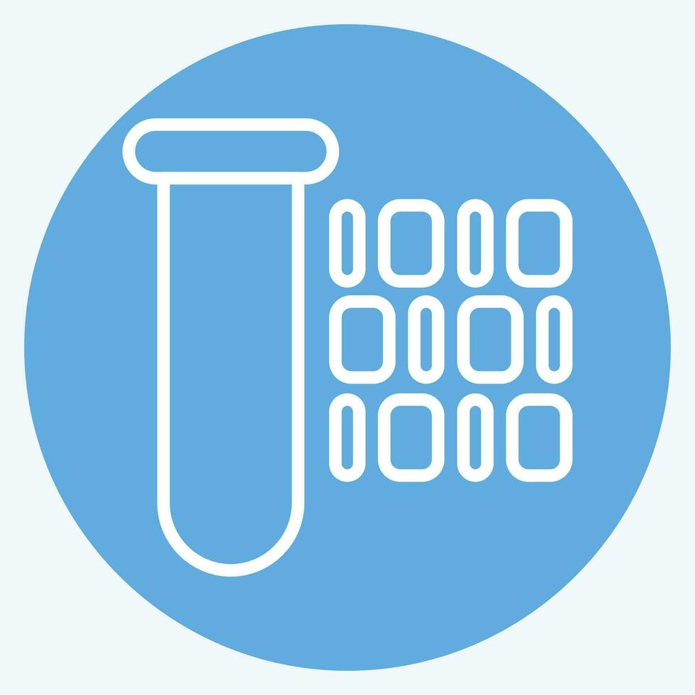 Icon Artificial Insemination. related to Biochemistry symbol. blue eyes style. simple design editable. simple illustration vector