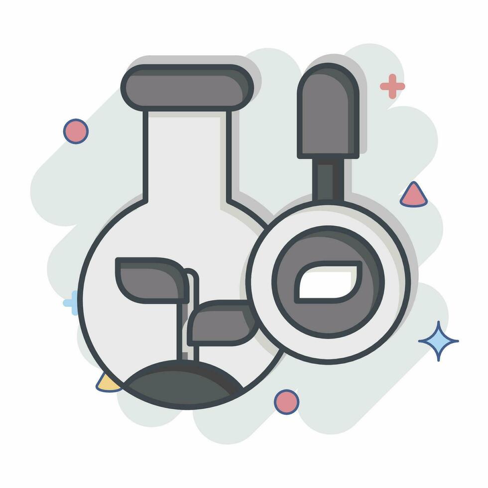 Icon Biology. related to Biochemistry symbol. comic style. simple design editable. simple illustration vector