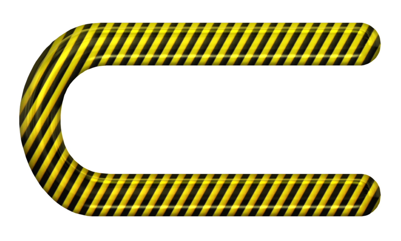 Yellow black danger alphabet png