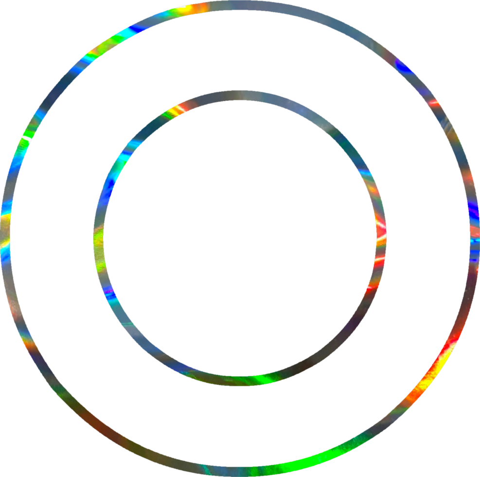 Holographic shiny alphabet png