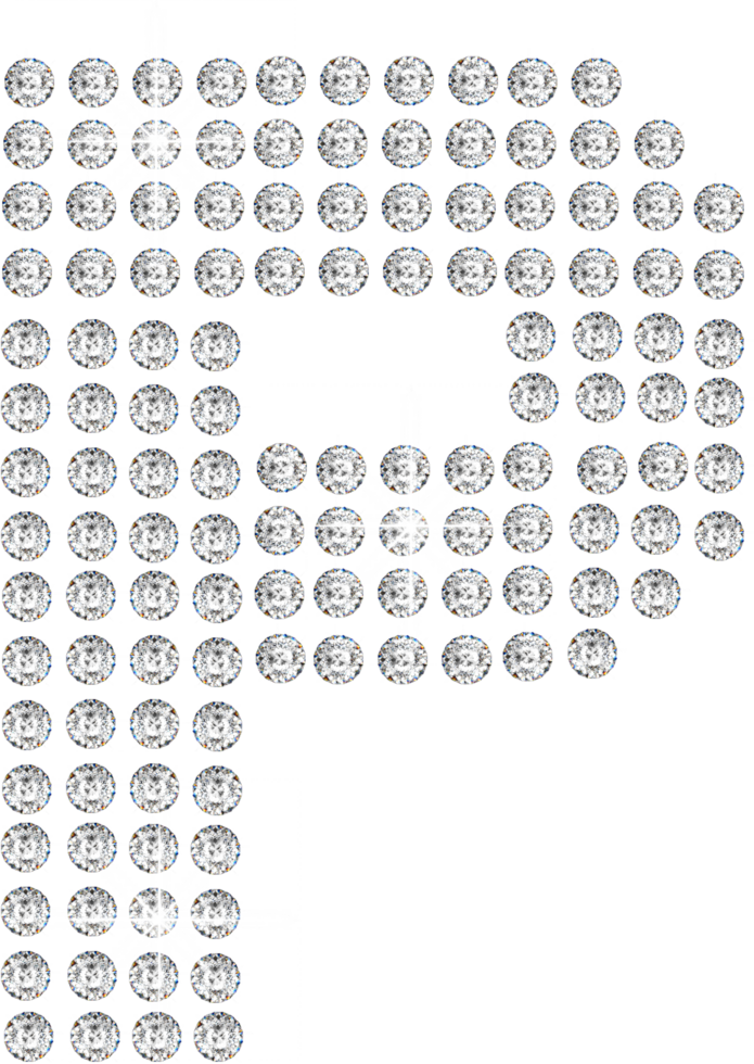 Shiny diamond alphabet png