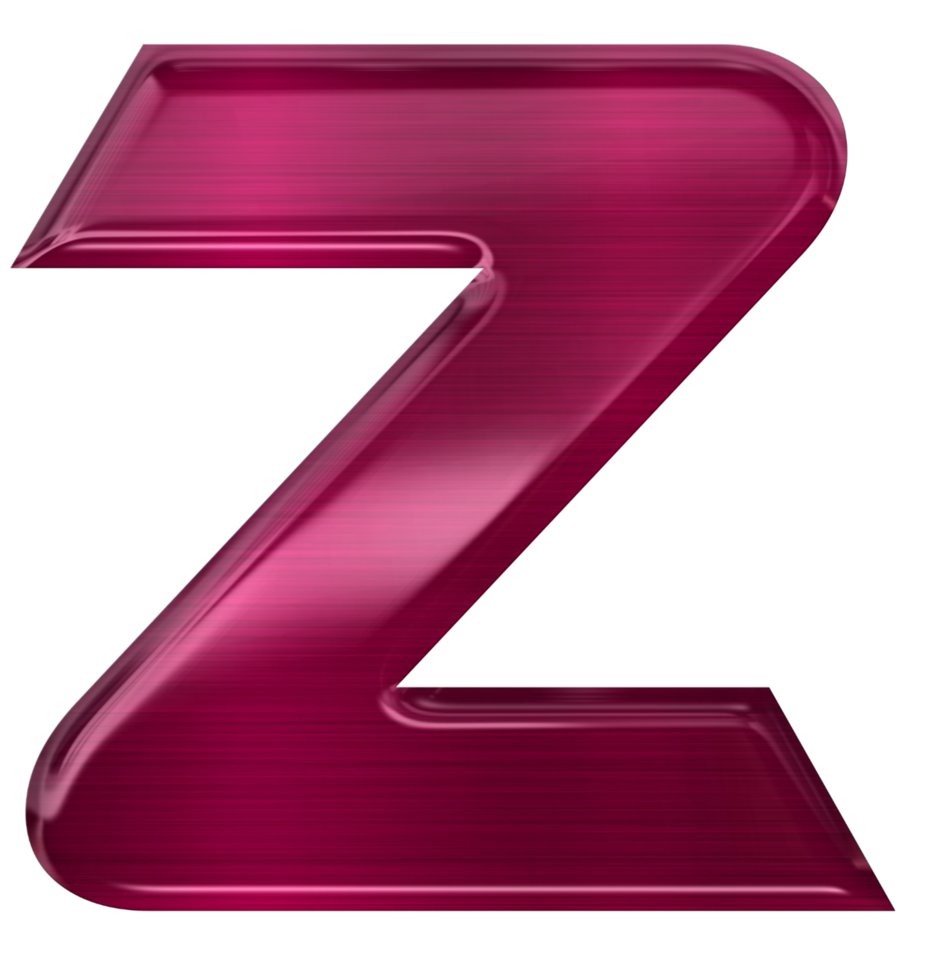 Metallic purple alphabet png